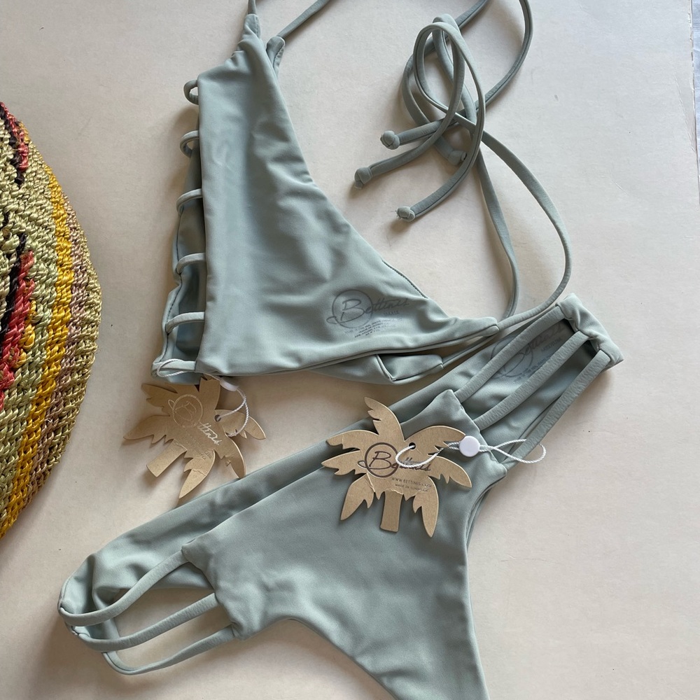 Bettinis Strappy Halter Top Bikinis Set